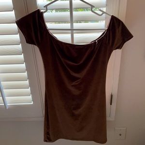 Suade brown dress (size 0)